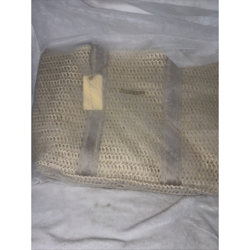 Vintage Havana Wow Rafia Crochet Tote Beige Lightweight Beach Pool Vacation NWT - Picture 8 of 9